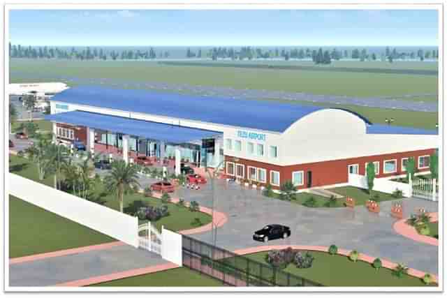 An artist's impression of the Tezu Airport in Arunachal Pradesh.