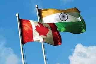 India and Canada flags