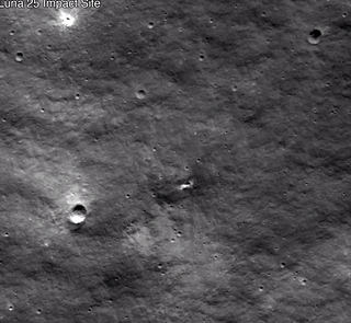 Impact site as shared by NASA.