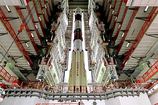 The PSLV rocket that will carry Aditya-L1 to the skies