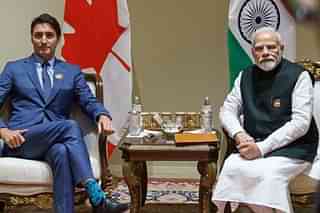 PM Narendra Modi with Canadian PM Justin Trudeau. 