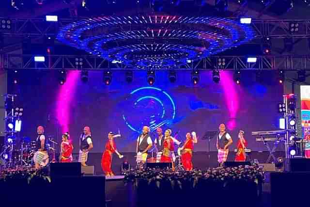 A cultural programme at the Lighthouse Festival at Fort Aguada, Goa.