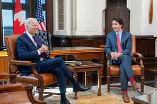 President Joe Biden and Prime Minister Justin Trudeau participate in a bilateral meeting. (Photo: President Biden/X)