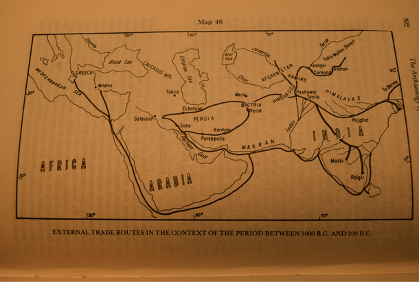 International trade via land and sea routes (click to enlarge)