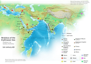 1st Century CE international trade map (click to enlarge)
