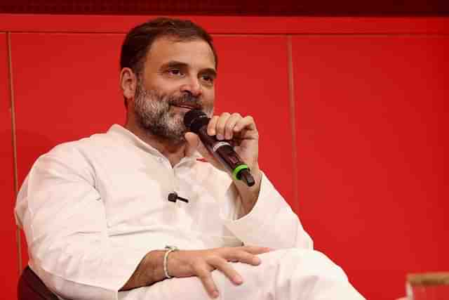 Rahul Gandhi addressing students at Sciences PO University, Paris.