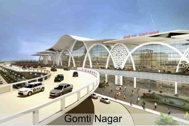 Proposed redevelopment plan of Gomti Nagar station