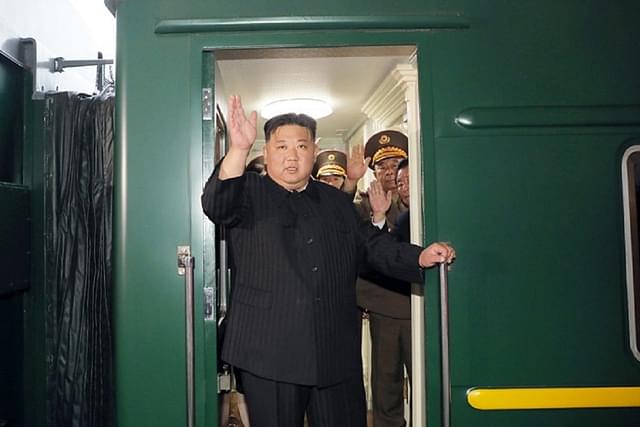 Kim Jong Un arrives in Russia for a meeting with Putin.