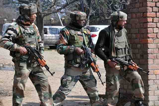 Security forces take position during an anti-terror operation. (GettyImages)