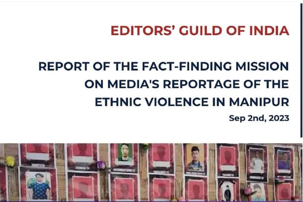 The cover page of the partisan and contentious EGI report.