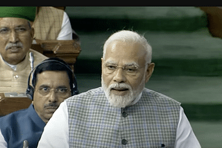 PM Modi in Lok Sabha (Pic Via YouTube screengrab)