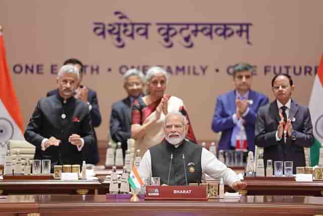 Prime Minister Narendra Modi at the G20 Summit in New Delhi.

