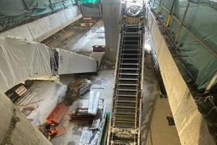 Underground escalators for Meerut Metro.