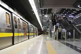 The Delhi Metro.