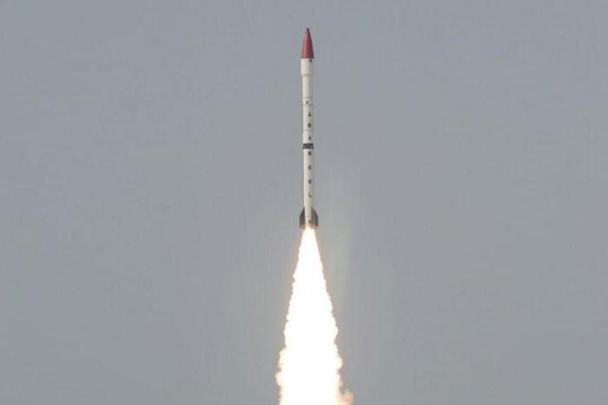 Pakistan test firing nuclear-capable Ababeel ballistic missile system.