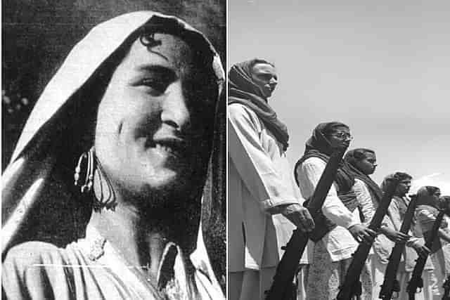 Zuni Gujjari (L), and the Kashmiri Women's Self Defence Corps (WSDC).