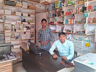 Krishna Kumar at his digital services shop