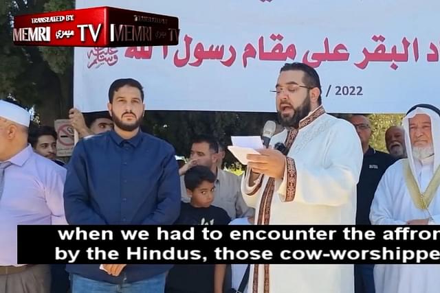 A video from last year from Al Aqsa mosque shows a prominent Palestinian cleric using the mosque to give a call for genocide of Hindus.