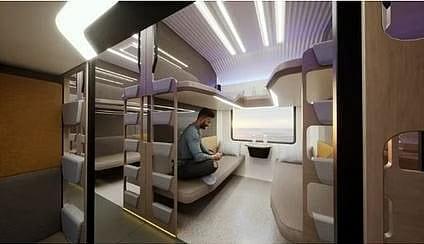 First look of the sleeper Vande Bharat Express.