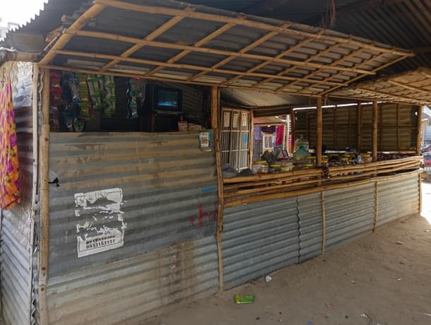 Thekedarni's shop, where one of the posters was put up