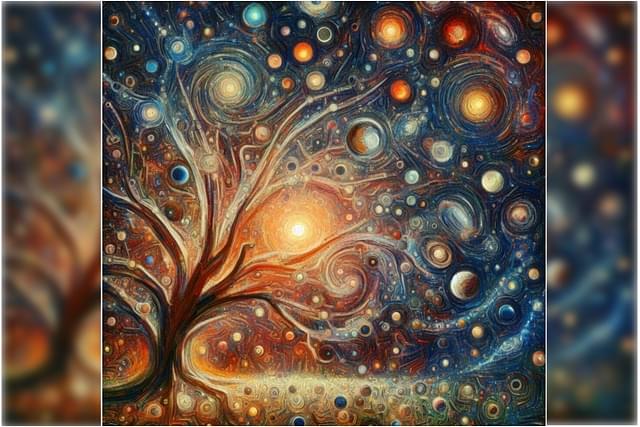 The universe as branching out of a cosmic tree. (Generated by AI) 