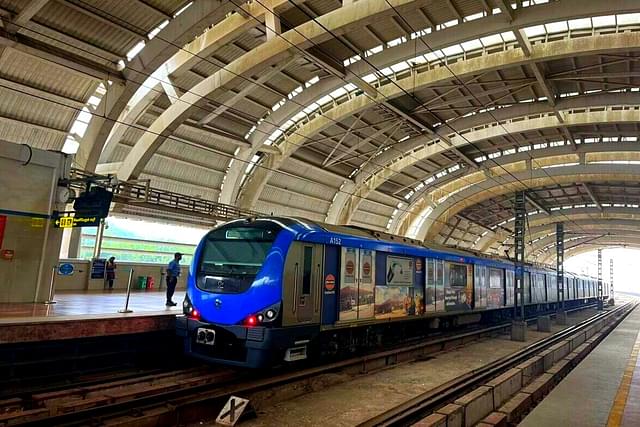 Chennai Metro Rail. (Source: Author)
