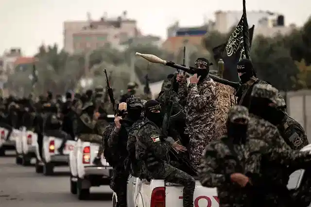 Palestinian Islamic Jihad fighters.  (Britannica)