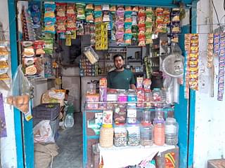 Mr. Arshad at his store. The shop is also part of the family home. (Source: Swarajya)
