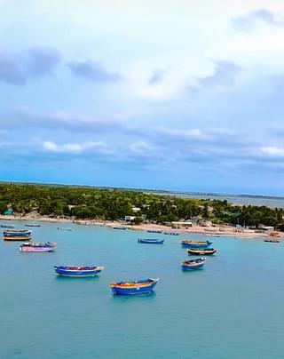 Fish boats in Pamban island (Image Credits: Author)