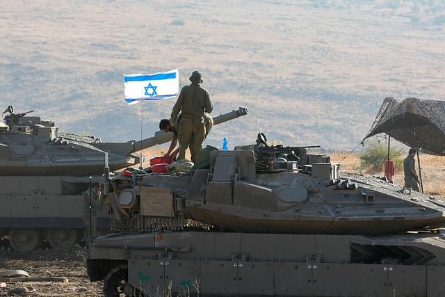 Tanks of the Israeli Defence Forces. 