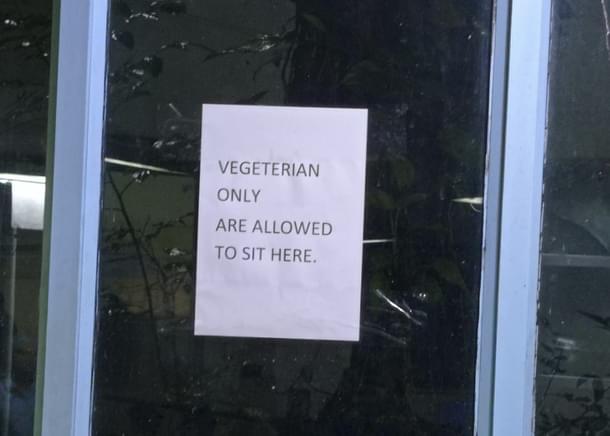 The poster put up in July that was later pulled down