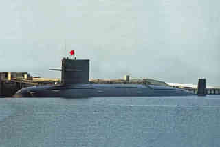 Chinese People Liberation Army Navy (PLAN) Type-093 nuclear attack submarine. (image via Popular Science)