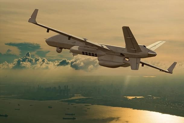 MQ-9B Sea Guardian with the sonobuoy dispensing system (SDS). (image via ga-asi.com)