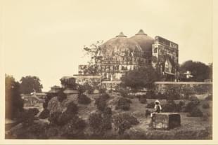 A nineteenth century image of the disputed structure at Ayodhya, also known as the 'Babri Masjid'.