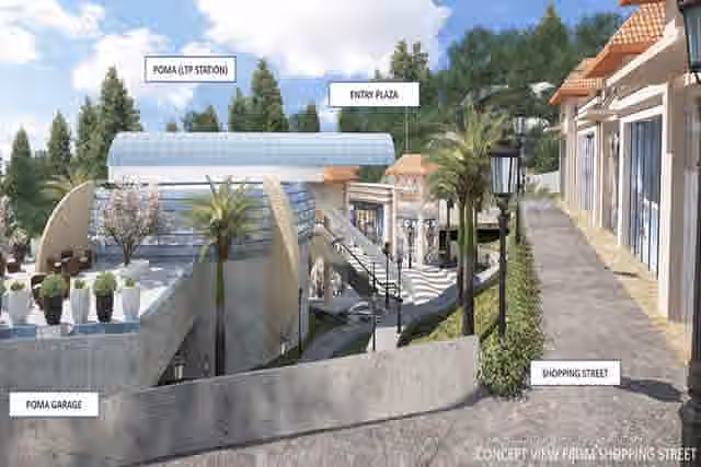 Concept view of ropeway project connecting Dehradun to Mussorie.