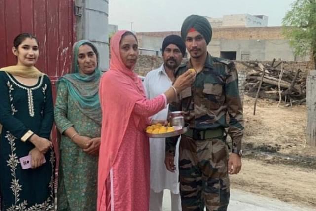 Agniveer Amritpal Singh who the army says committed suicide. (Pic via X @Hardisohi)