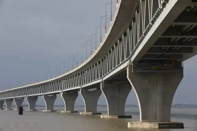 Padma Bridge seen here was once a shining symbol of the Bangladesh's economy under Prime Minister Sheikh Hasina's administration.