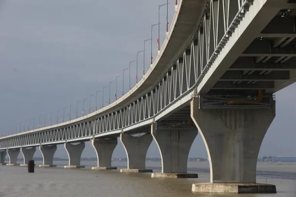 Padma Bridge seen here was once a shining symbol of the Bangladesh's economy under Prime Minister Sheikh Hasina's administration.