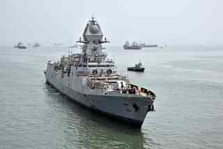 Indian Navy's 'INS Imphal' stealth destroyer. (Image via Wikipedia)