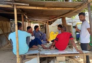 Residents of the Sector 69 slums