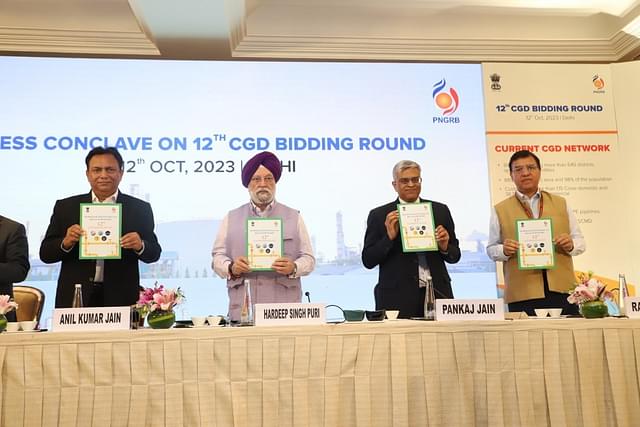 Minister of Petroleum & Natural Gas H S Puri on Thursday launched the 12th City Gas Distribution (CGD) bidding round