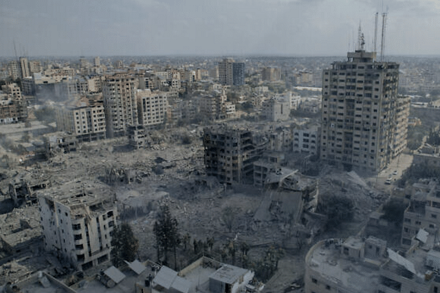 Israeli continued its air strike in Gaza (Pic Via Times of Israel)