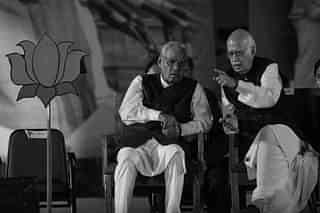 Atal Bihari Vajpayee and L K Advani.