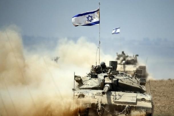 An Israeli Merkava tank near Gaza Strip. (THOMAS COEX/AFP/Getty)