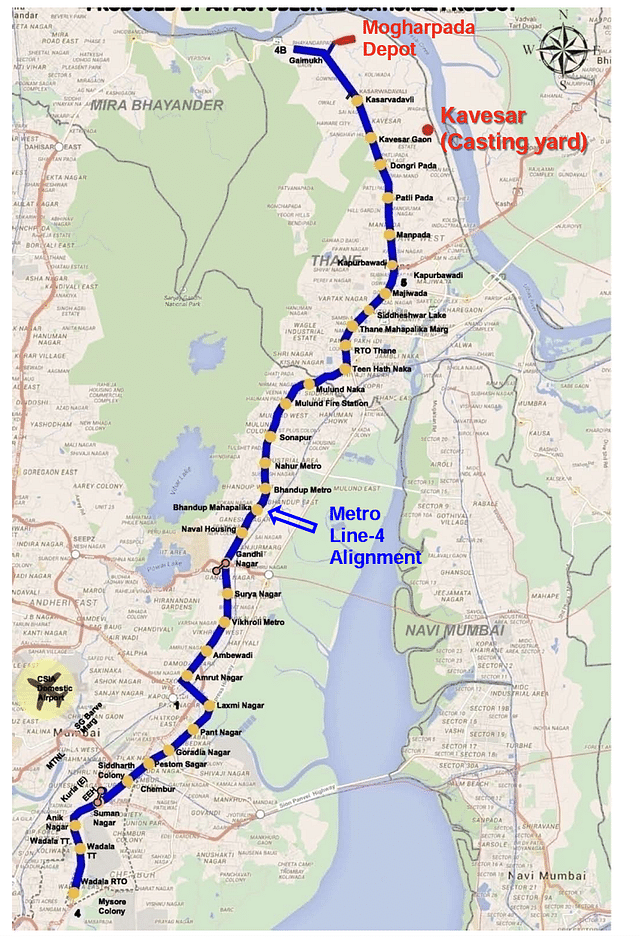 Project Location Map of Metro Line -4