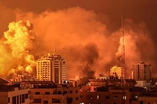 Buildings housing Hamas operatives struck by the Israeli Air Force. 