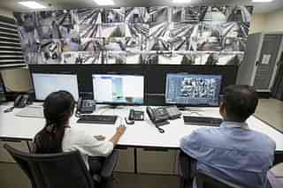 CCTV monitoring at the central security control
