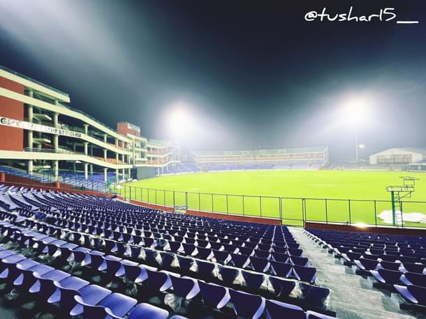 From The Bishan Singh Bedi Stand, Arun Jaitley Stadium.