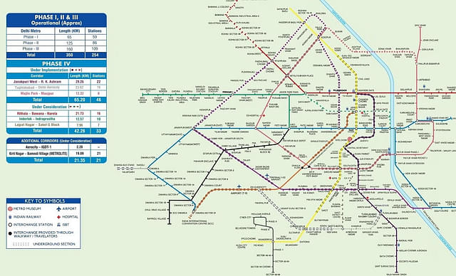 Delhi Metro Phase IV Map