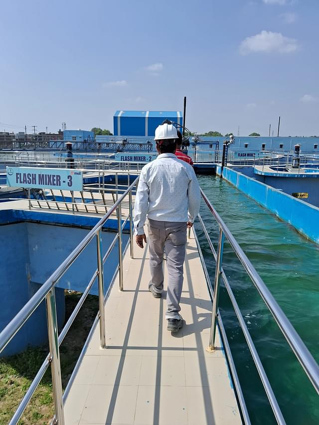 Different elements of the storage and treatment process carried at the WTP. (Source: Swarajya)